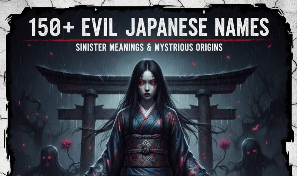 150+ Evil Japanese Names with Sinister Meanings and Mysterious Origins