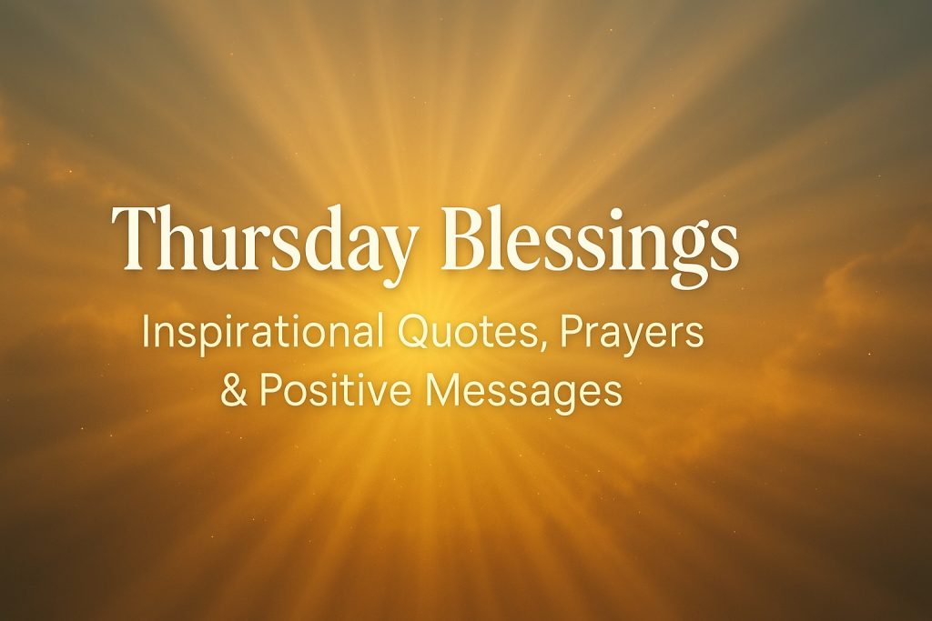 Thursday Blessings: Inspirational Quotes, Prayers & Positive Messages