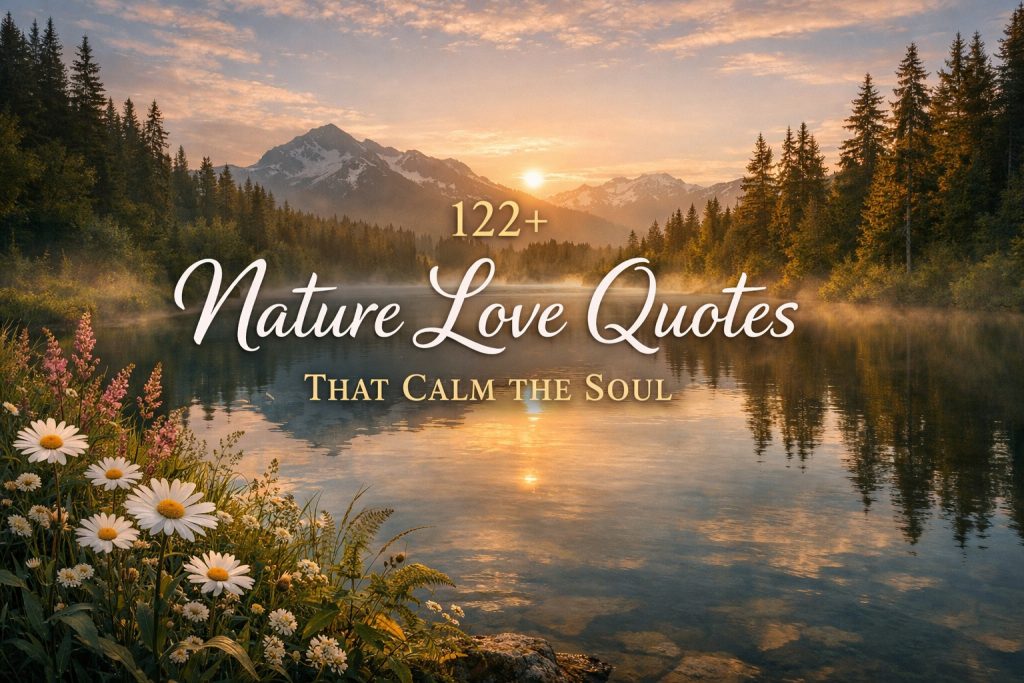 122+ Nature Love Quotes That Calm the Soul