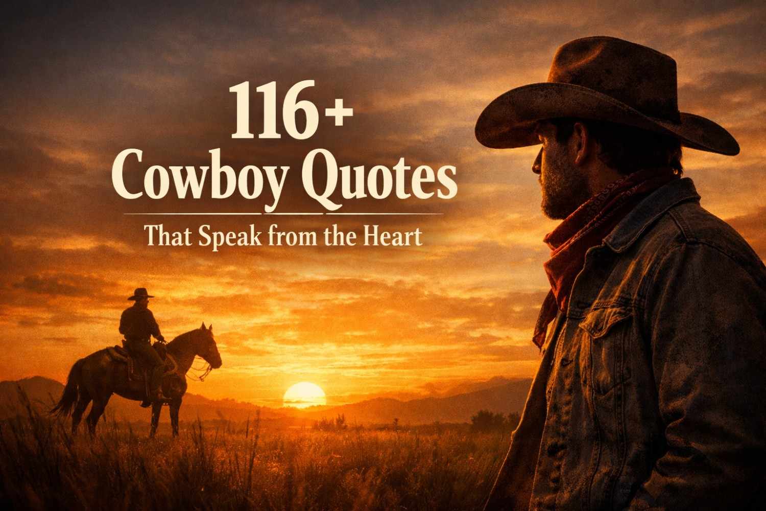 116+ Cowboy Quotes That Speak from the Heart - Dynamic Diaries