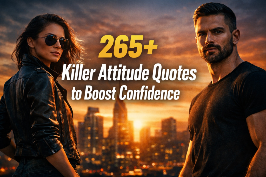 265+ Killer Attitude Quotes to Boost Confidence