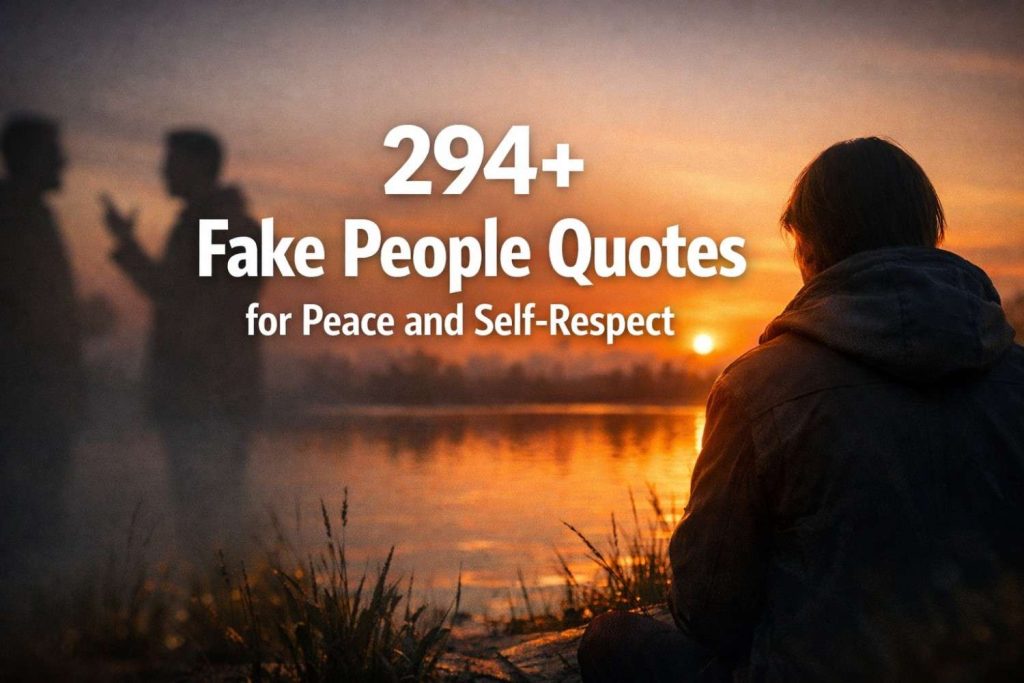 294+ Fake People Quotes for Peace and Self-Respect