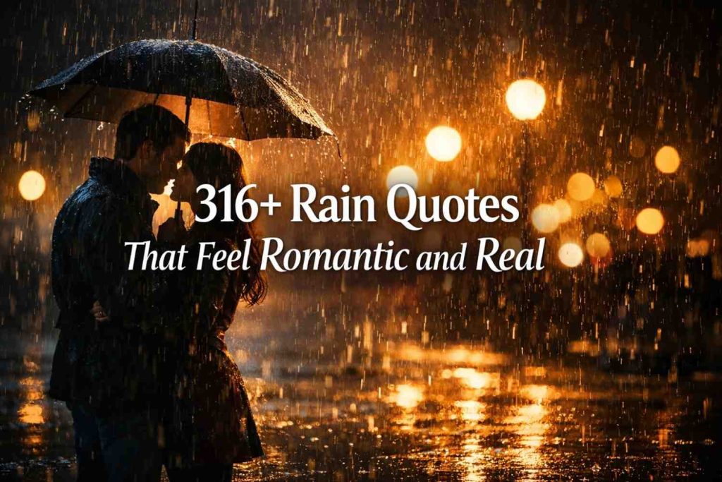 316+ Rain Quotes That Feel Romantic and Real